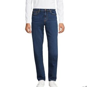 Lands End Men's Tall Recover 5 Pocket Traditional Fit Denim Jeans
